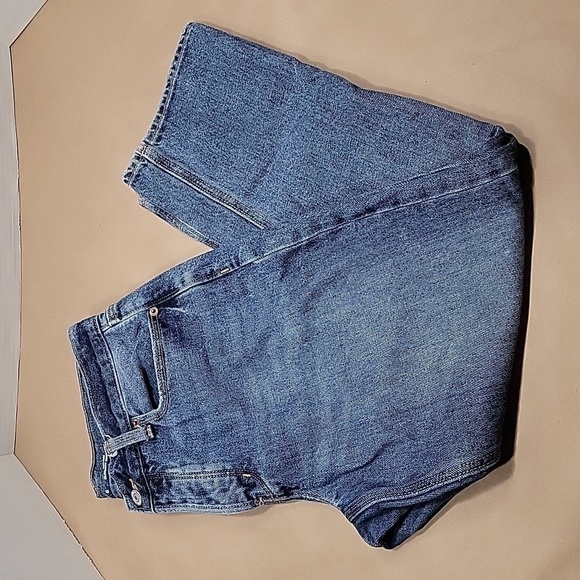 Old Navy, Size 0, High Rise Slouchy Straight Jeans, Button Fly, EUC - Picture 1 of 12
